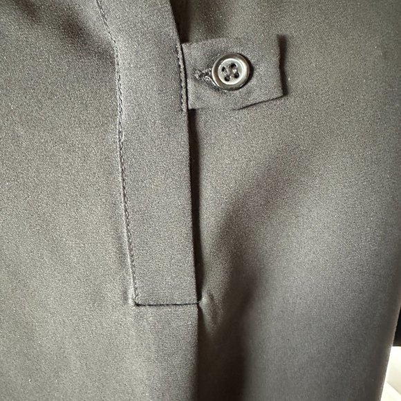 Versatile Black Blouse, Button up or full Length Sleeves - Picture 5 of 7